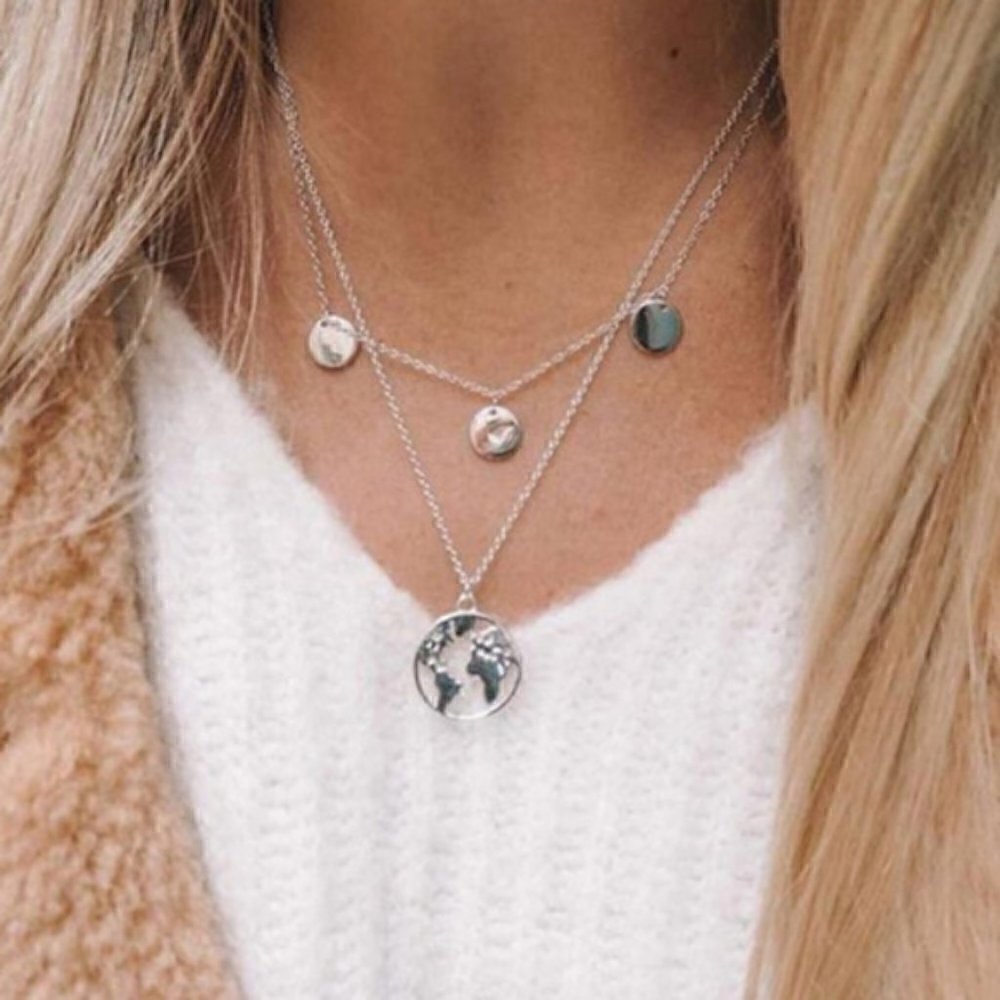 Boho Multilayer necklace jewelry chain